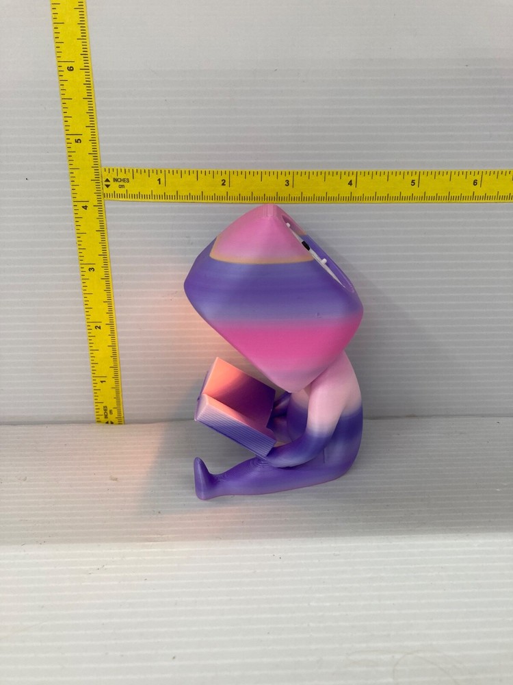 Book Reader Night Light Pastel Pink/Purple