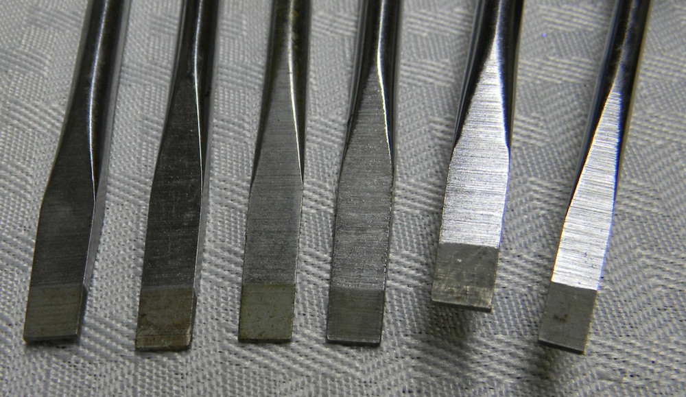 SNAP-ON 6PC BLACK HARD HANDLE FLAT TIP SCREWDRIVER SET #SDD SERIES