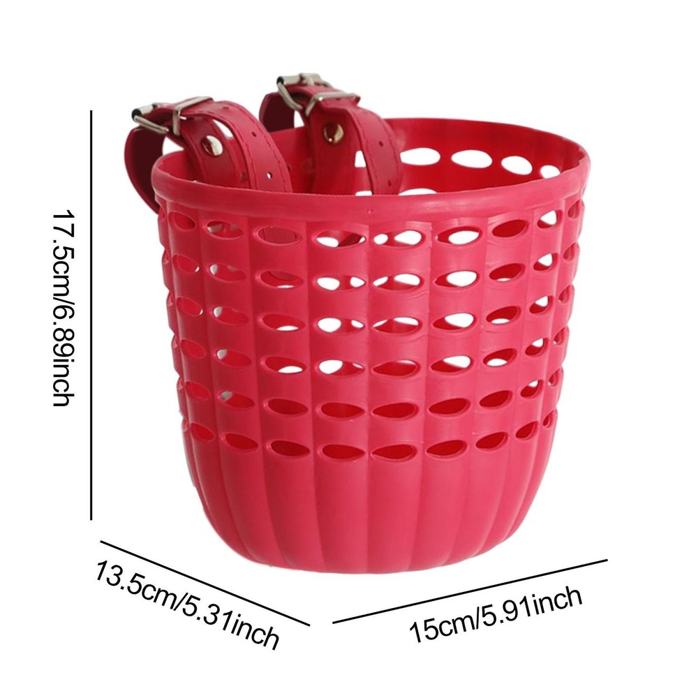 Bicycle Basket Luggage Storage Red