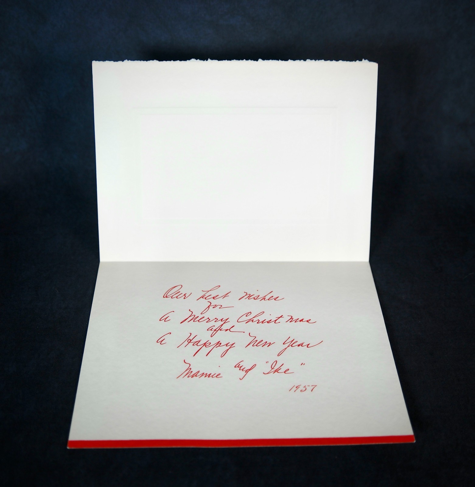 1957 Eisenhower White House Personal Christmas card - excellent condition!