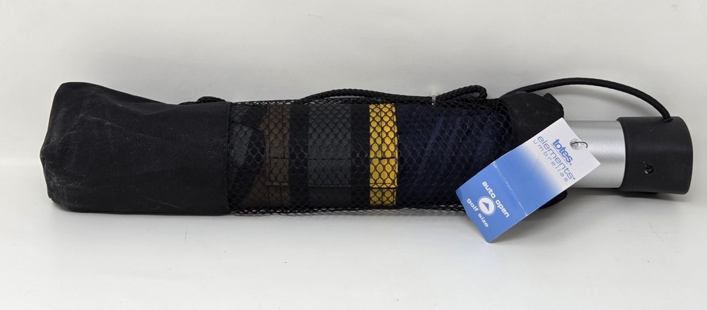 New Totes Elements Umbrella - Automatic Folding Golf-Sized w/ Various Colors