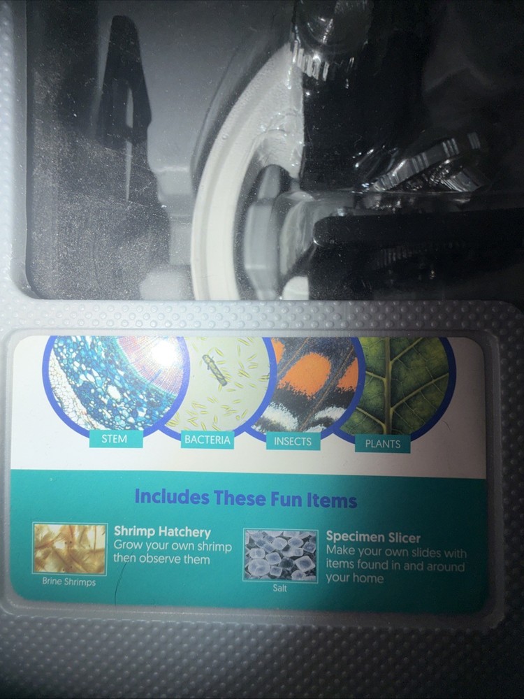 IQCrew Early Explorer Series 52-Piece Microscope Set STEM Learning 120-1200X