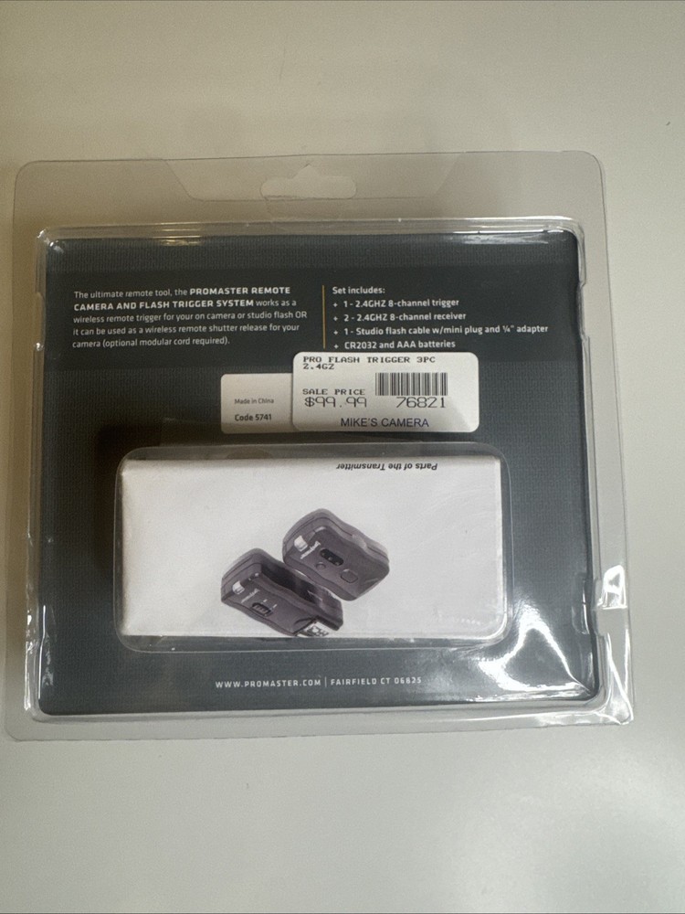 Promaster Remote Camera & Flash Trigger System 2 Flash ( Brand New)