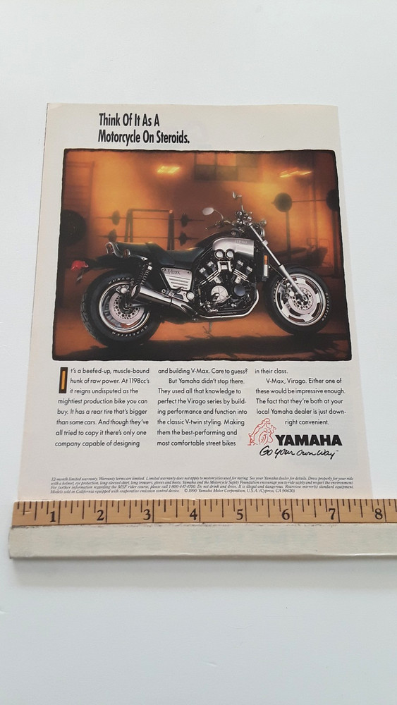 YAMAHA V MAX  ORIGINAL 1990 AD
