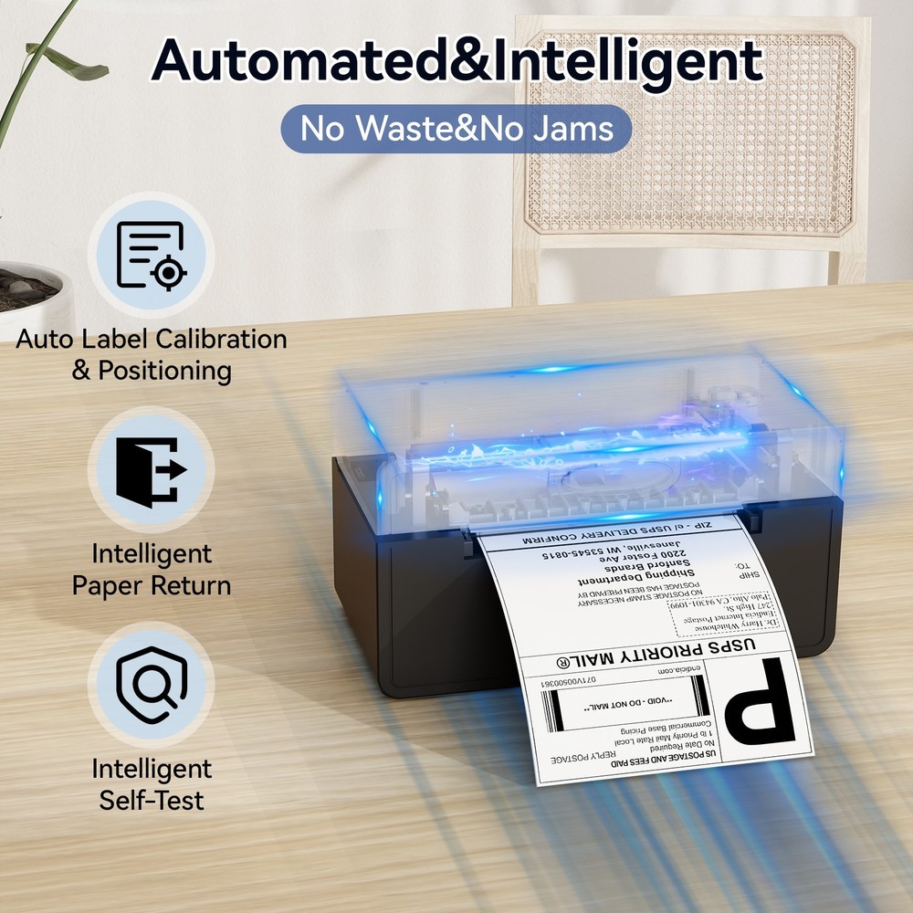 Peripage bluetooth thermal label printer 4x6 shipping label printer