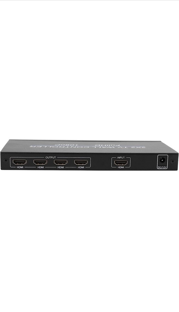 LED Video Wall Controller, Support 4 Outputs HDMI 1.3 Input Plug and Play 1080P