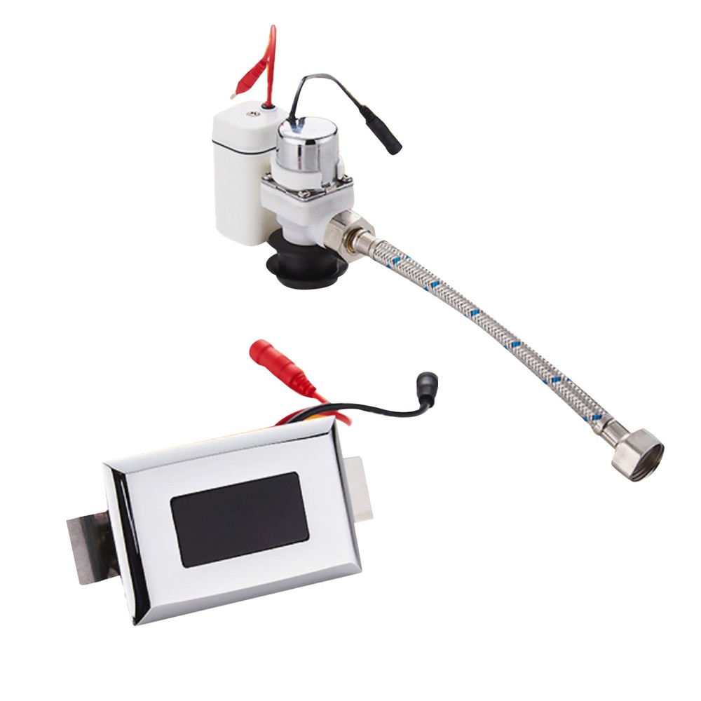 Automatic Ceramic Integrated Standing Urinals Sensor Flusher Flush Valve Kit h
