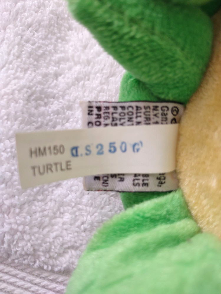 Ganz Webkinz Plush Green Turtle 10" No Code