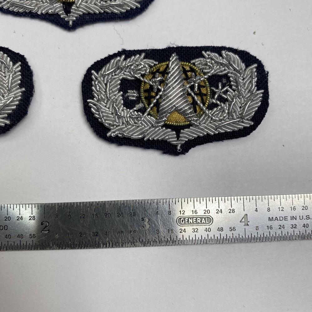 Vintage Air Force Bullion Insignia Pin: Space Operations - Master, Sr, Basic