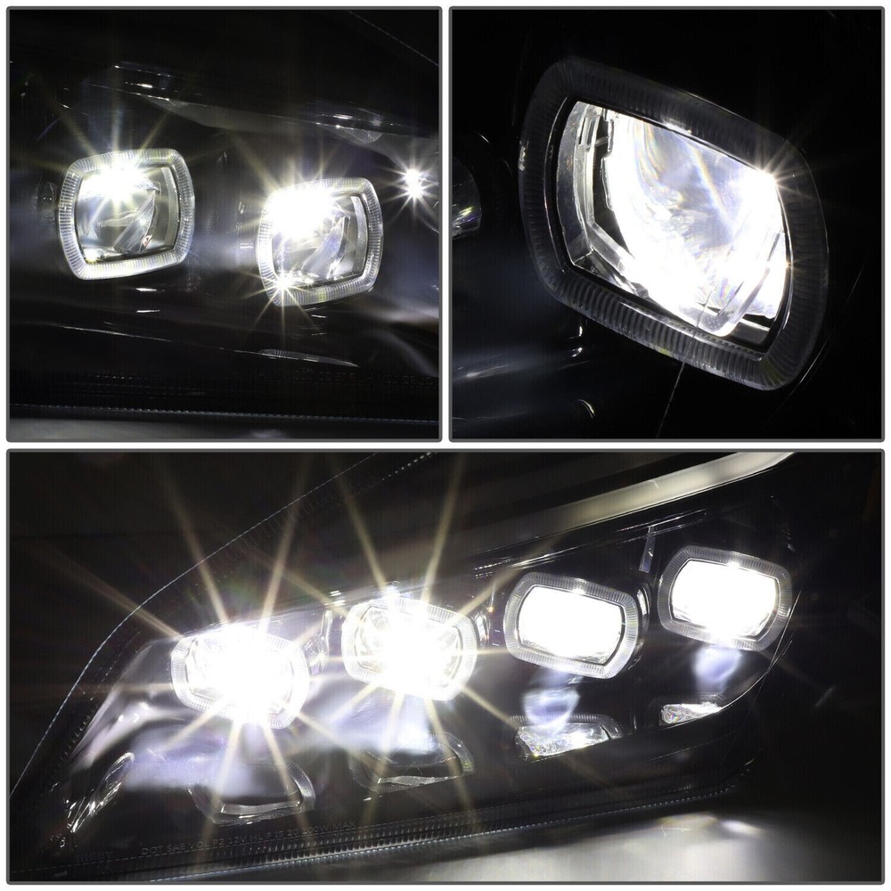 Freightliner Cascadia 2018+ Full LED Headlights DOT Approved Black Pair