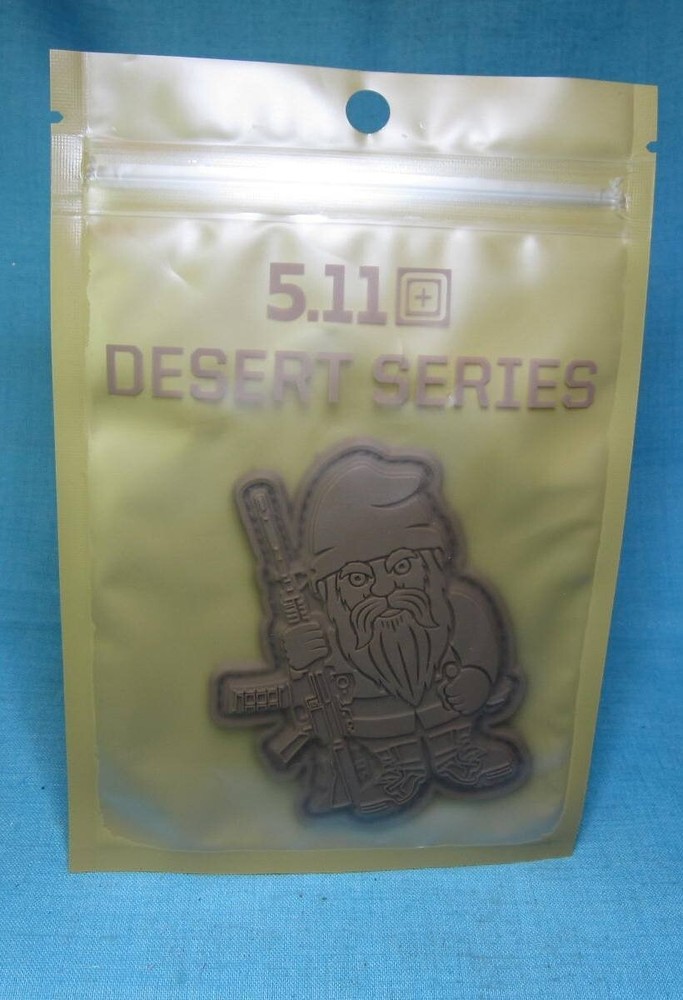 5.11 Tactical Garden Defender Tactical Gnome Dwarf Desert Patch Hook/Loop Back