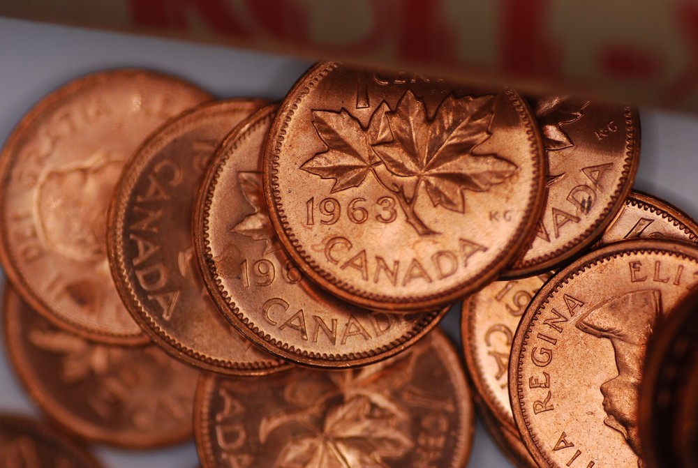 1963 Canada Penny ROLL (50 coins) - UNCIRCULATED