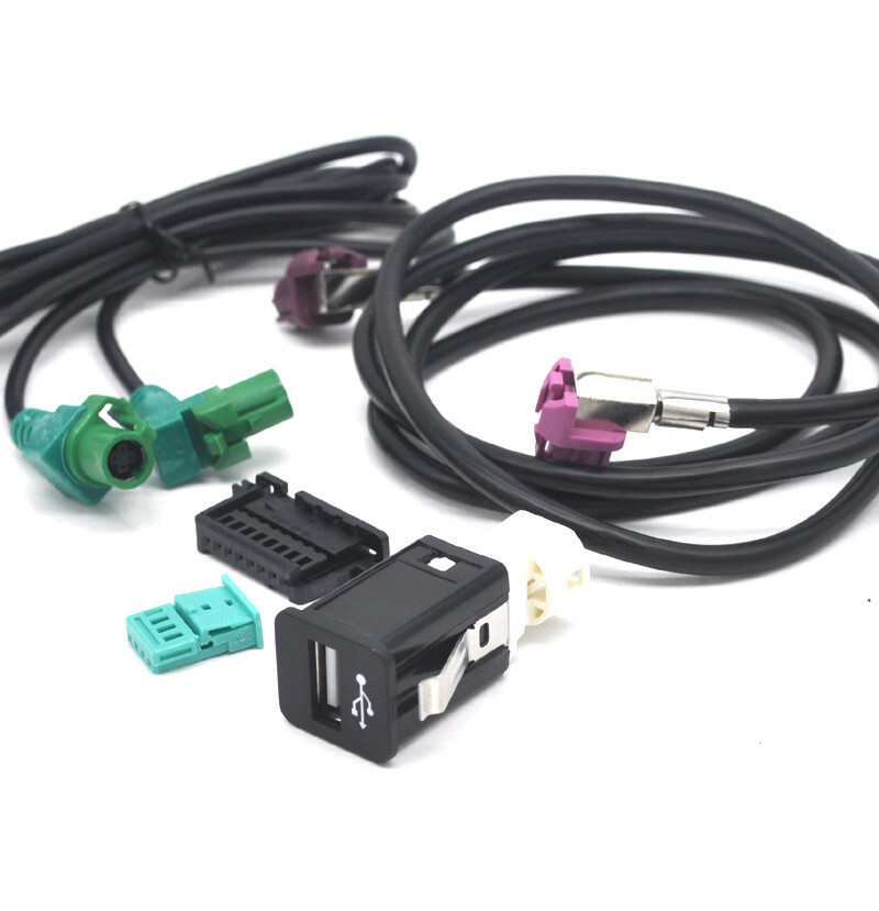 Retrofit Navigation CABLE USB socket idrive power connector For BMW CIC CID