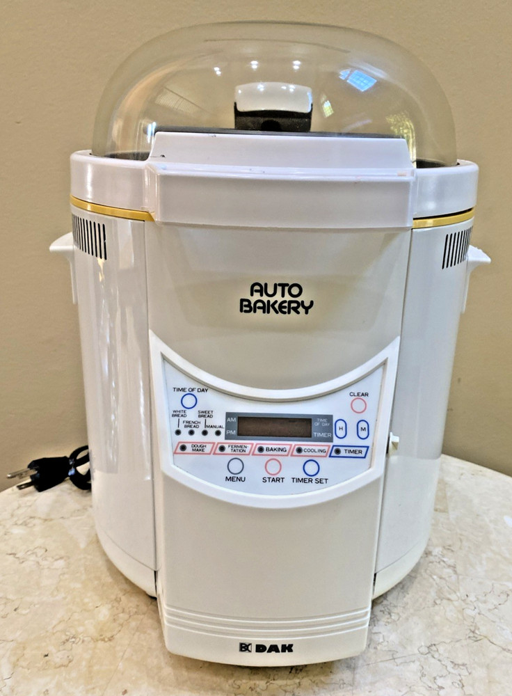 Welbilt The Bread Machine Maker ABM-100-3 White Dome Top 2lb Loaf Automatic