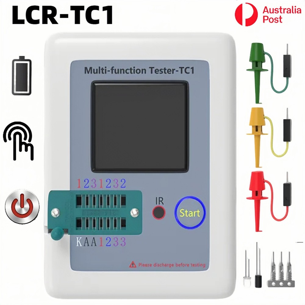 LCR-TC1 Multimeter Transistor Tester LCD Display Diode Capacitor Auto Test Meter