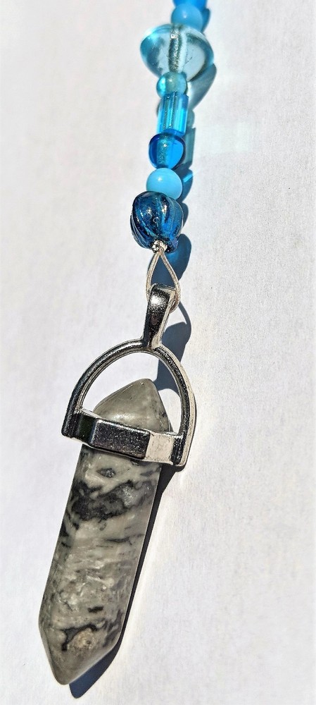 Zebra Jasper Pendulum (Reiki blessed, hand-crafted)