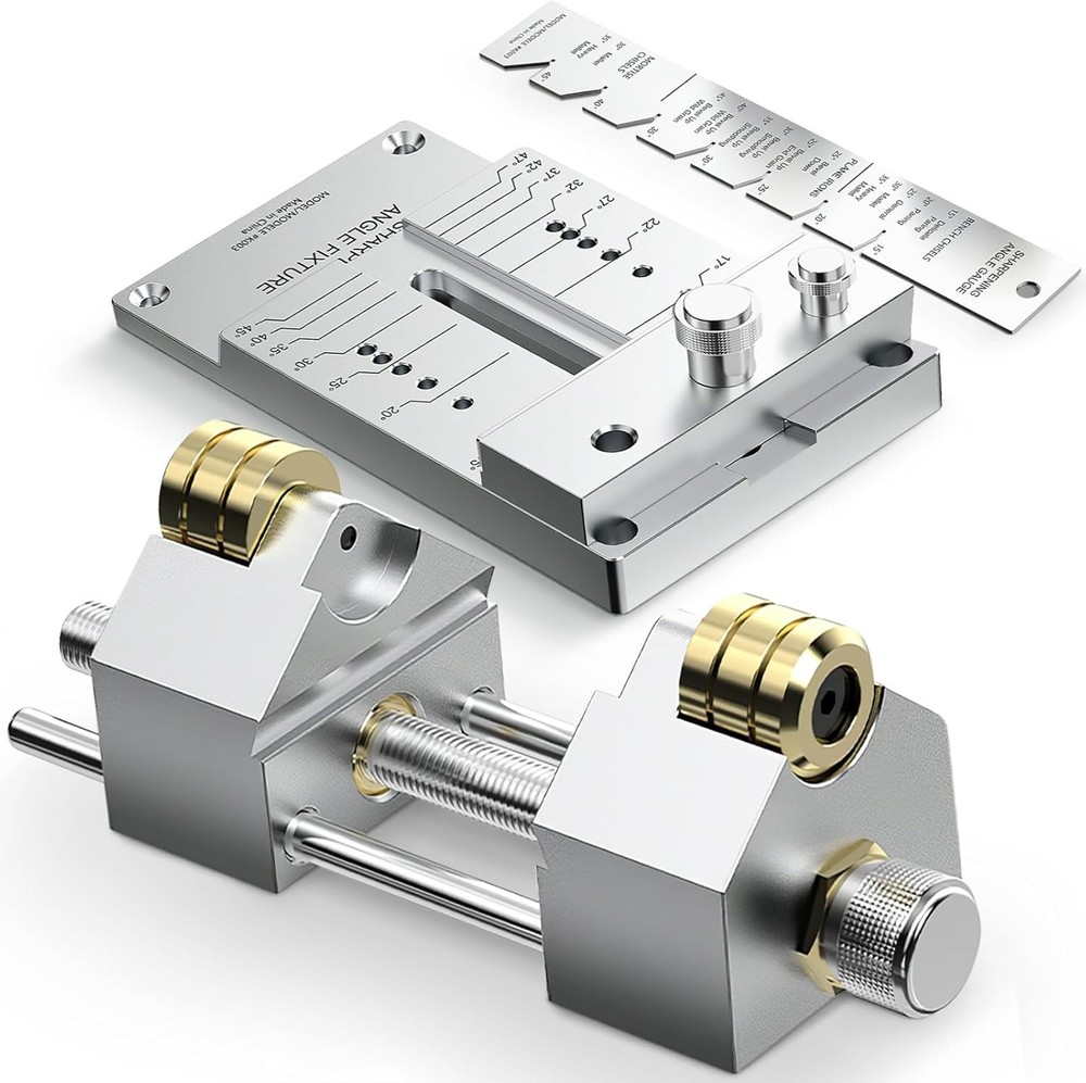 Chisel Sharpening Jig Kit, Precise Honing Guide System with Adjustable Angle