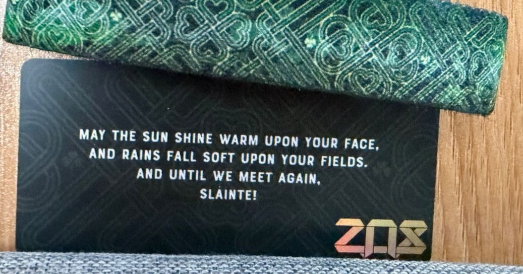 ZOX May The Road Rise To Meet You Green Medium New With Tags