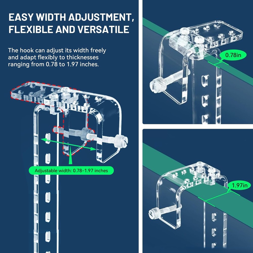 Turtle Hanging Basking Platform with Flexible Ladder, Adjustable Hook Acrylic...