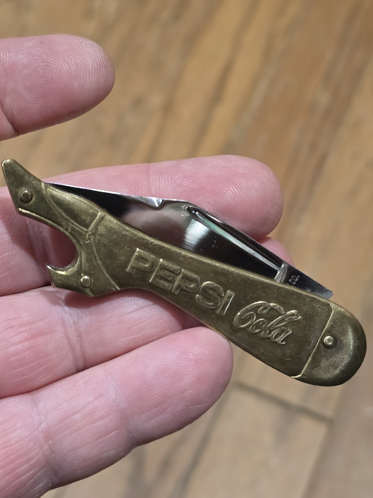 Vintage Pepsi Cola Pocket Knife Brass Lady's Leg Boot Bottle Opener
