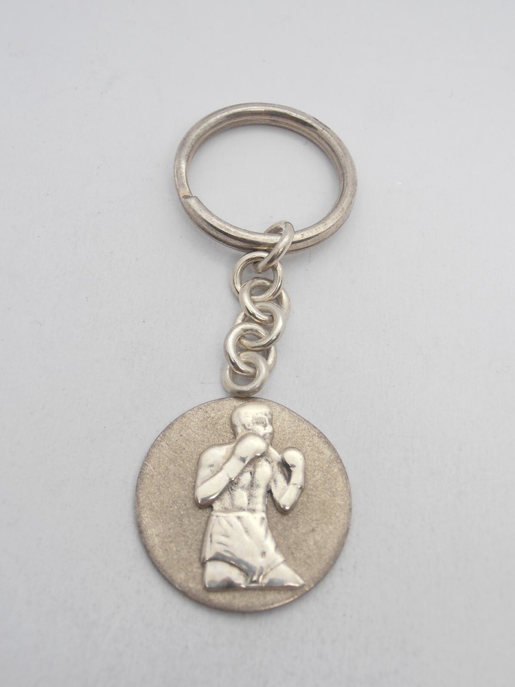 Boxer: 925 Silver Keychain - Boxing - Boxing - Boxing - Boxing - Ring