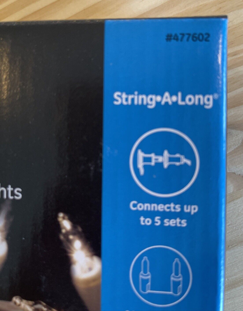 3 Boxes GE String-A-Long 100 Count Outdoor String Lights Clear Bulb White Wire