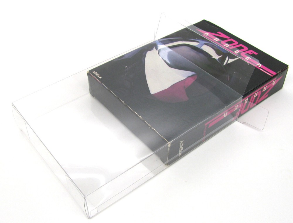 5X CLEAR PLASTIC PROTECTIVE BOX FOR ATARI 2600 BIG ACTIVISION GAMES (SIZE J)