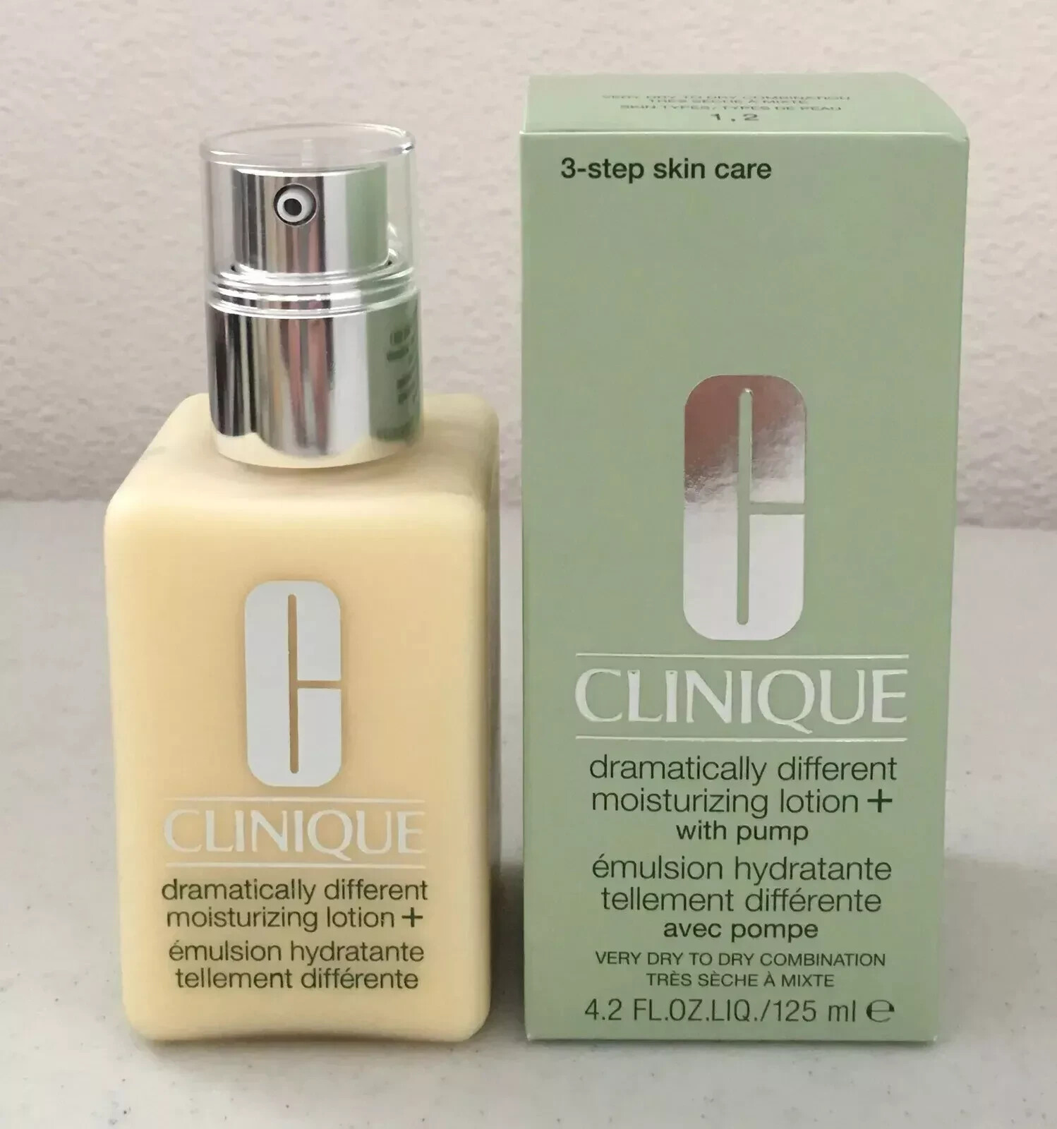 2X CLINIQUE DRAMATICALLY DIFFERENT MOISTURIZING LOTION WITH PUMP 4.2 OZ / 125 ML