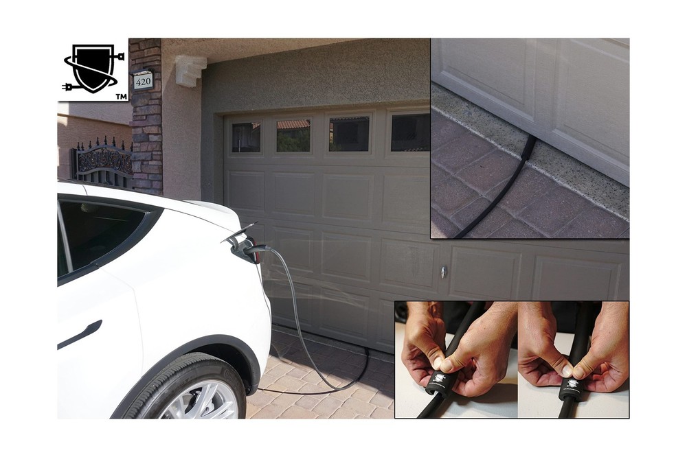 Cable Shield-EV Cable Protector-Garage Door Pass Through-US Made- Providing D...
