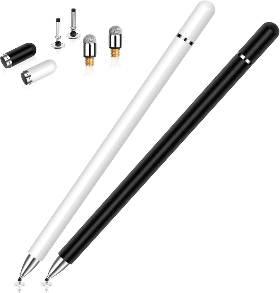 Stylus Pens 2 Pack Aluminum Touchscreen Compatible with iPad iPhone Android