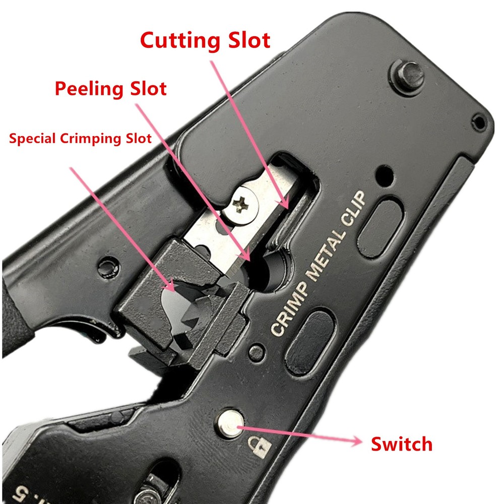 Network Cable Multifunction Crimp Tools RJ45 Multiple Use Plier Cat7/Cat6/Cat5