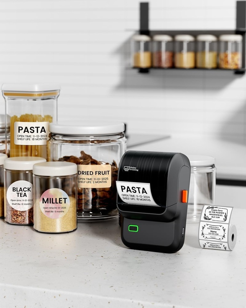 Versatile M100 Bluetooth Label Printer - 2000 Icons, Fast Thermal Printing