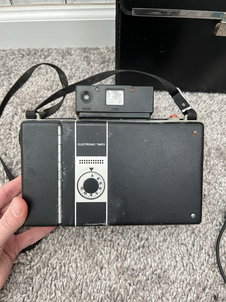 Vintage Polaroid Camera With Case M80 Not Tested