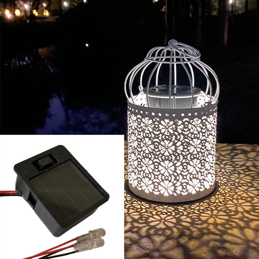 Solar Battery Box Replacement Solar Light Units with LED Warm Light