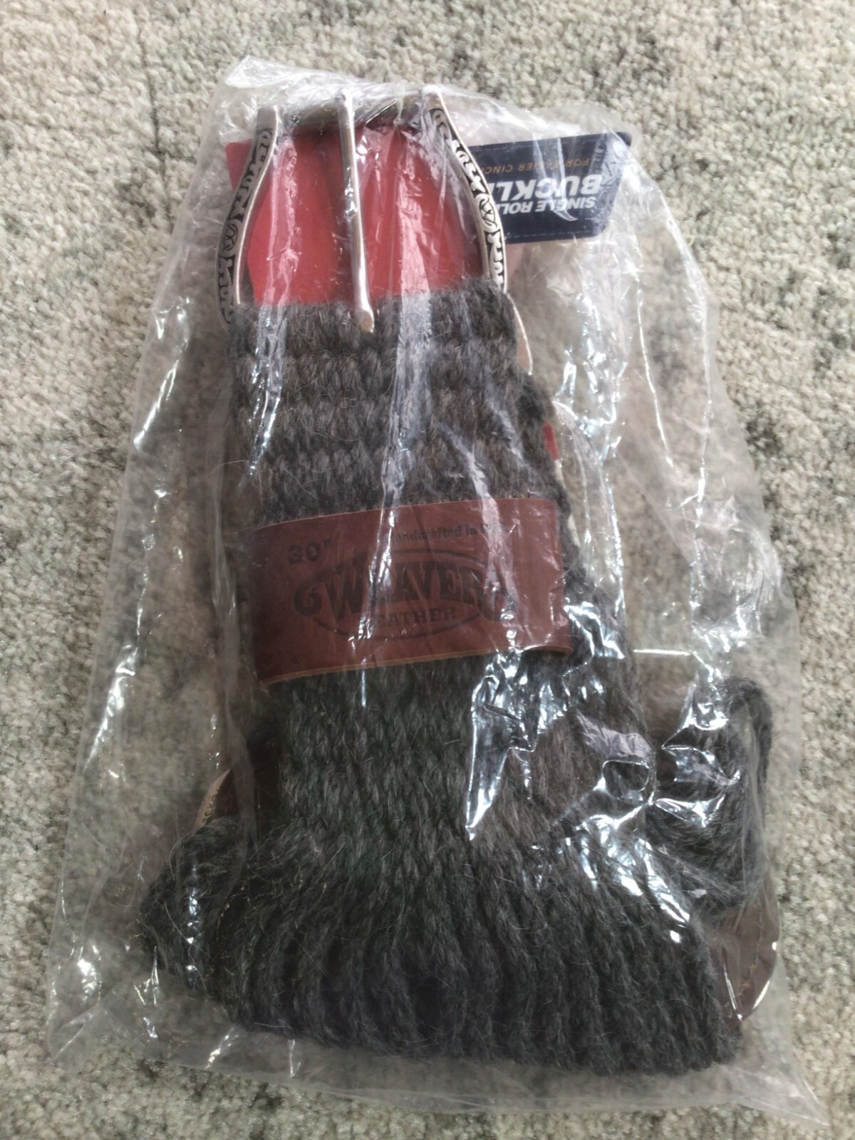 Weaver Equine 27-Strand 100% Alpaca Roper Cinch, Hand Woven *SEALED/LAST PIC*