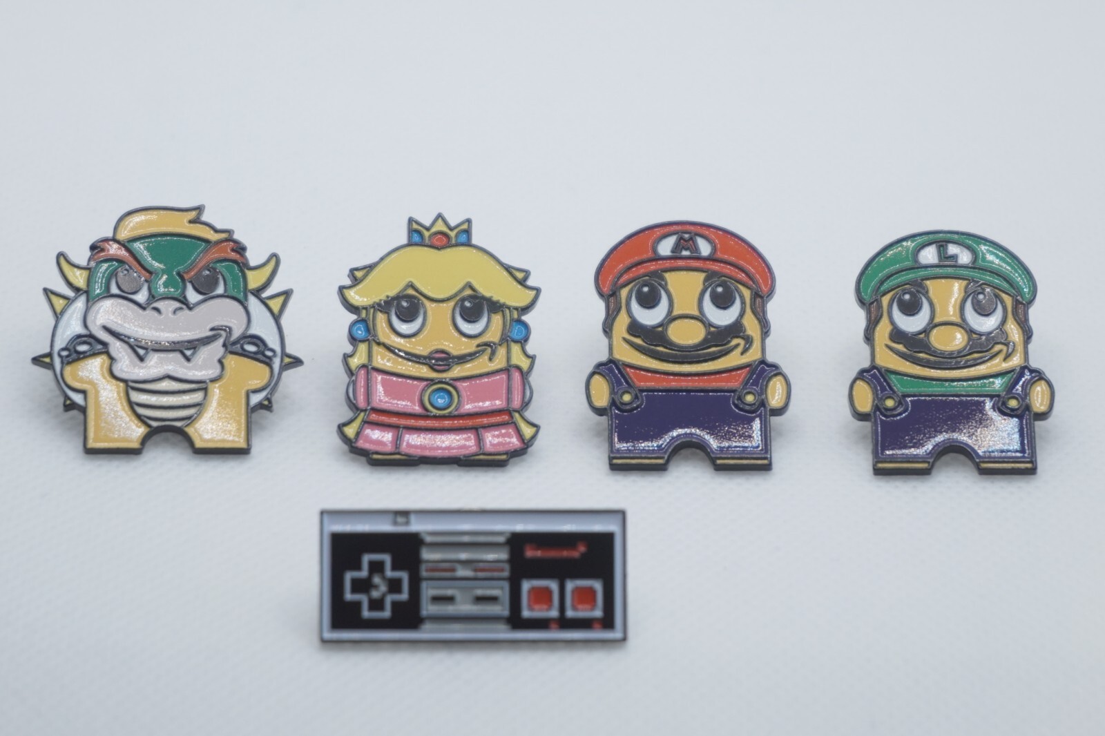 Amazon Peccy Pin Lot of 4 with Bonus Nintendo Mario and Luigi