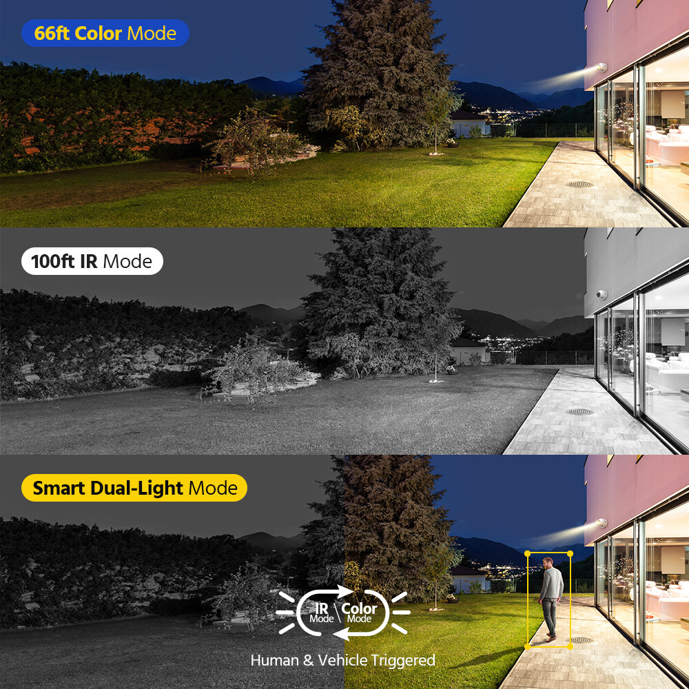 ANNKE 4IN1 4K Wired CCTV Security Camera 8MP AI Color Night Vision Outdoor IP67