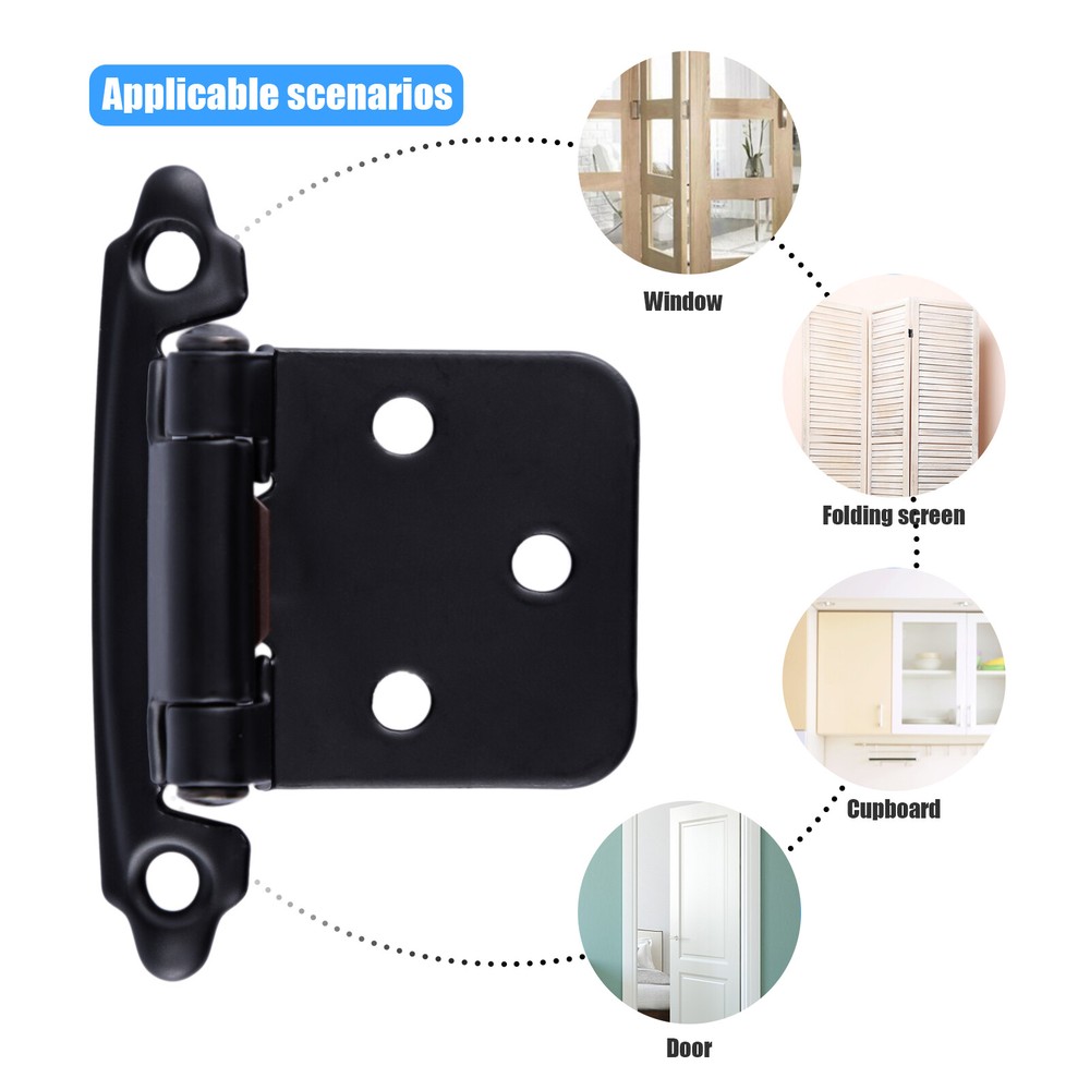 Kitchen Cabinet Hinges Overlay Self Closing Face Mount Cupboard Door Hinge