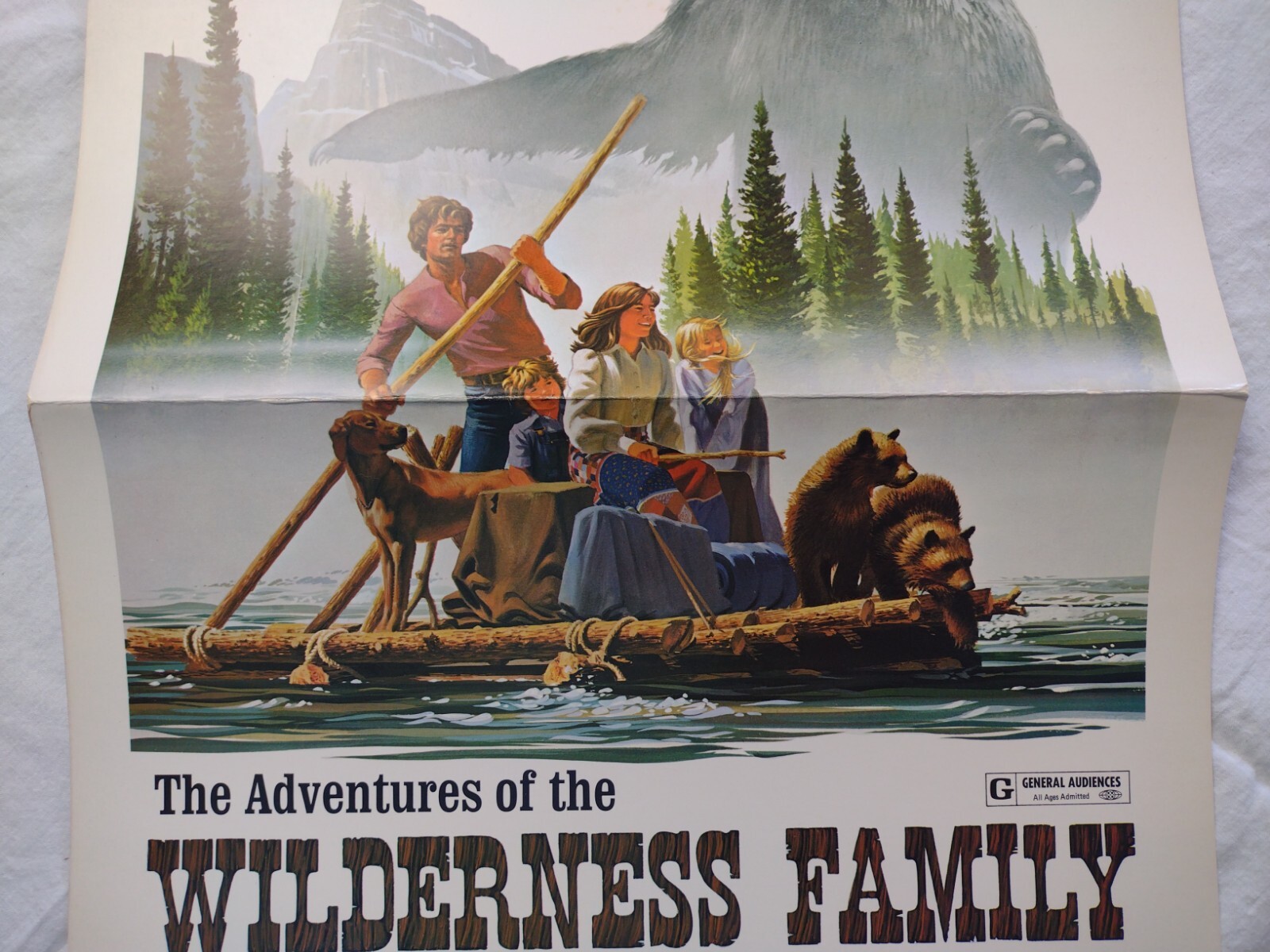 New Old Stock '75 Adventures Of The Wilderness Family 14x22 Theater Movie Poster