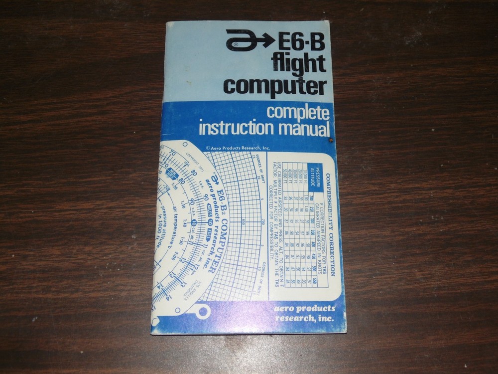 Aero Products E6-B Flight Computer Instruction Manual
