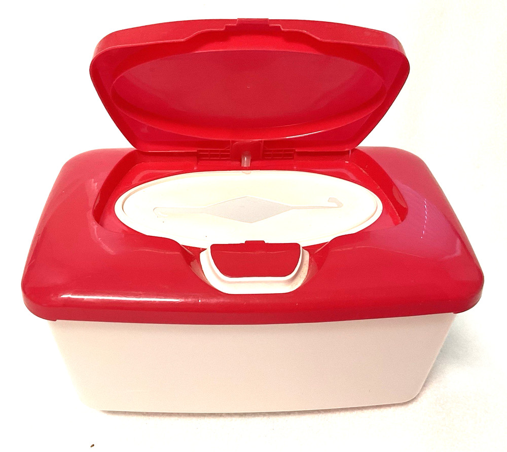 Walmart Baby Wipes Dispenser Pop-Up Container Refillable Full Size EMPTY