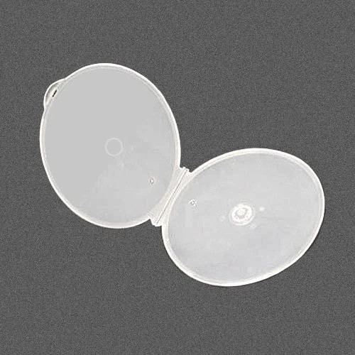 100 Clear CD DVD Disc Clam C Shell PP Poly Plastic Storage Case 5mm with Lock