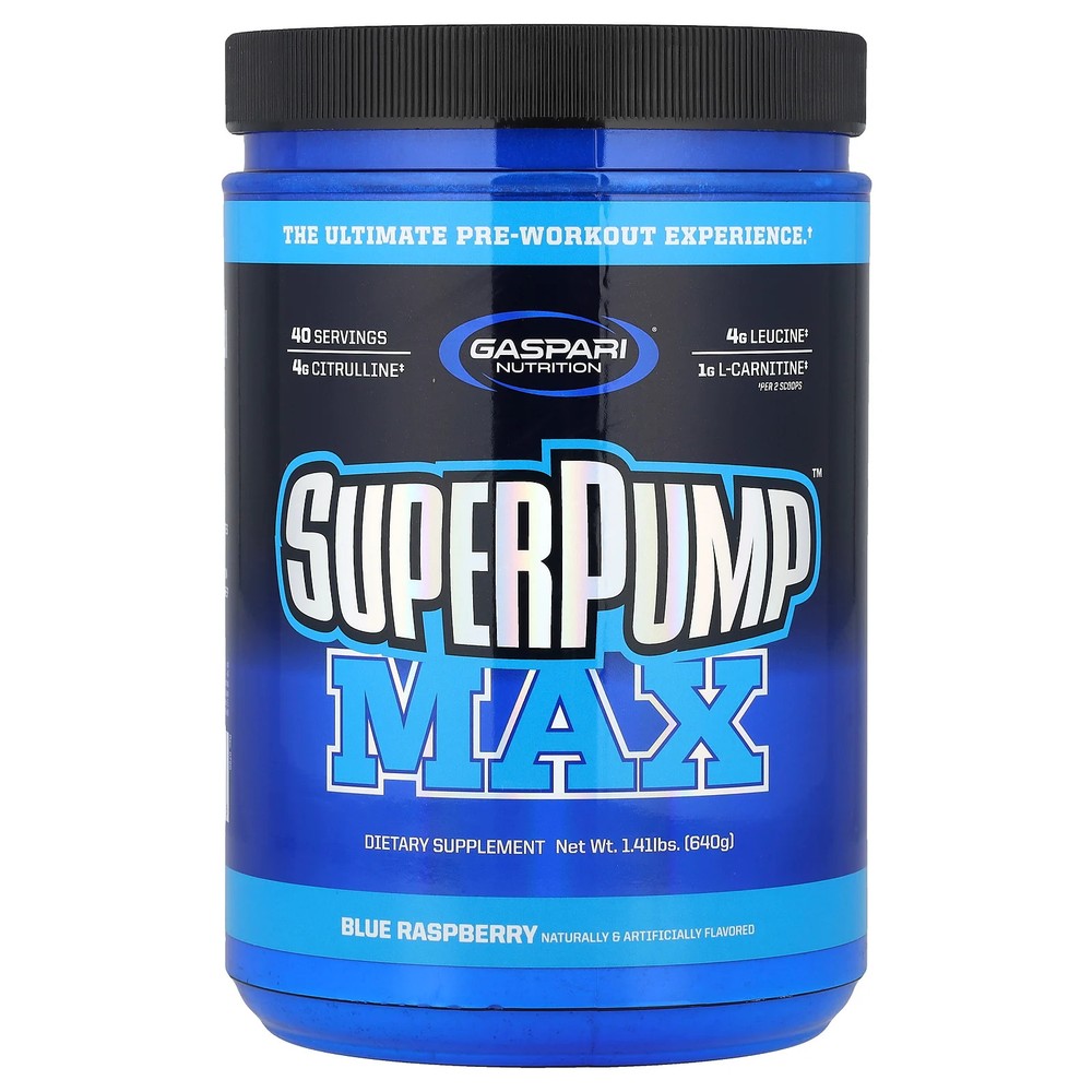 SuperPump™ Max, Blue Raspberry, 1.41 lbs (640 g)