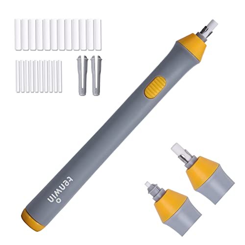 Tenwin Electric Eraser, Powerful, Quiet, Brush-Shaped, Includes 22 Replacement E