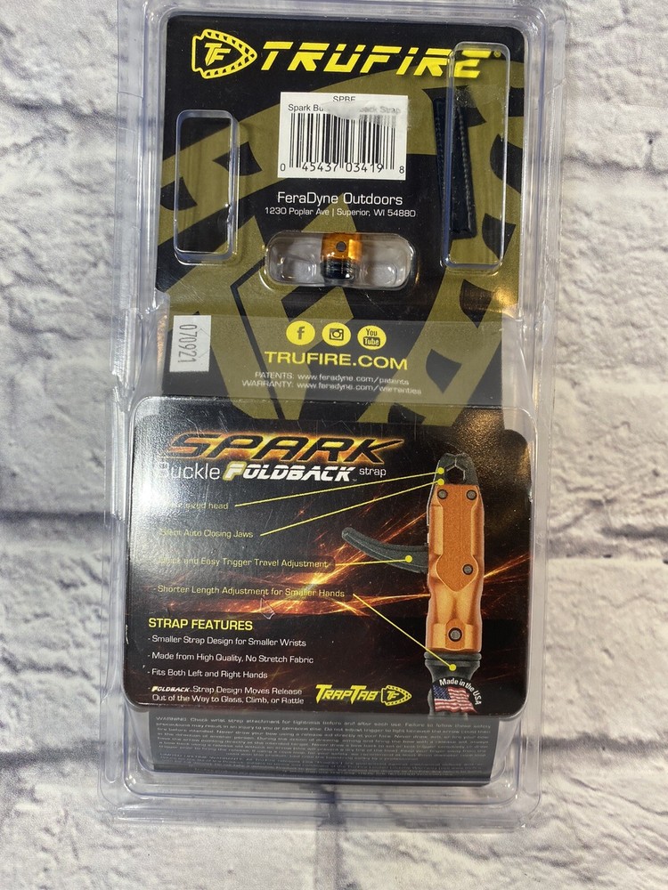 Trufire Archery Spark SPBF Buckle Foldback Bow Hunting Release