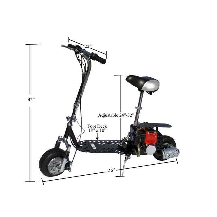 New Fast 2025 Blaze 49cc 2-Stroke On / Off Road Gas Motor Scooter, 37mph