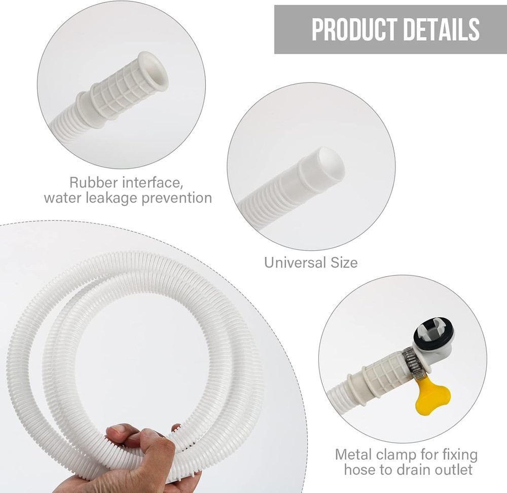 Air Conditioner Drain Hose Kit, Universal Durable Drain Pipe for Mini Split AC D