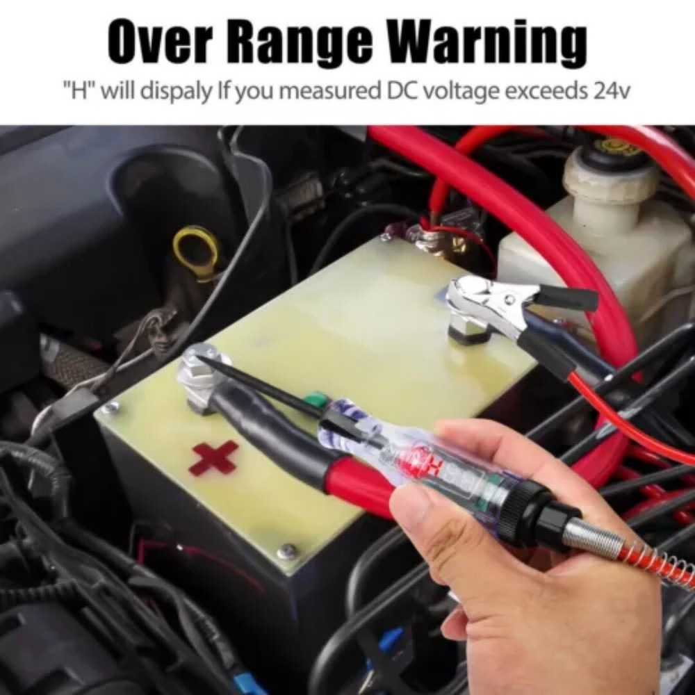 Automotive Circuit Test Light 6-24V Digital LED Tester 2 Pack