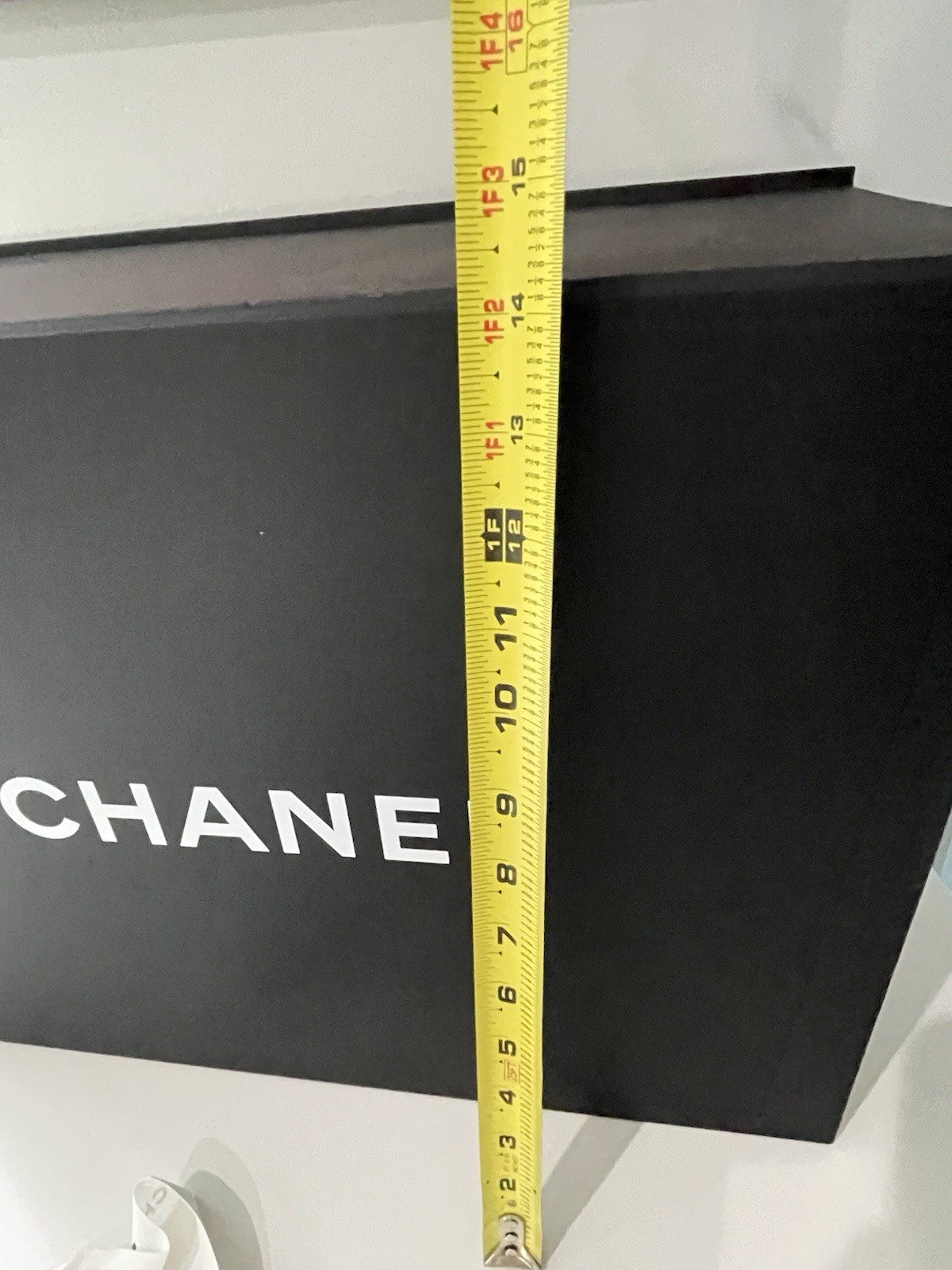 Auth Chanel Black Magnetic Gift Box XL Classic Flap 18” X 14” X 8” Flaws