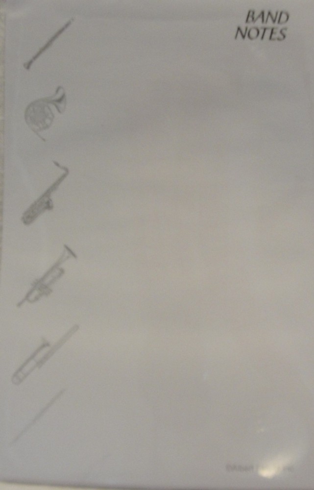 BAND NOTES- MUSIC  NOTE PAD